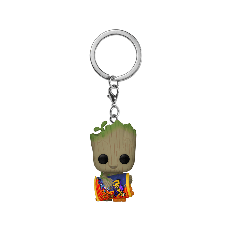 Funko Keychain Iam Groot - Groot With Cheese Puffs