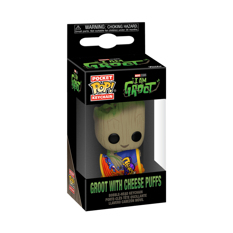 Funko Keychain Iam Groot - Groot With Cheese Puffs