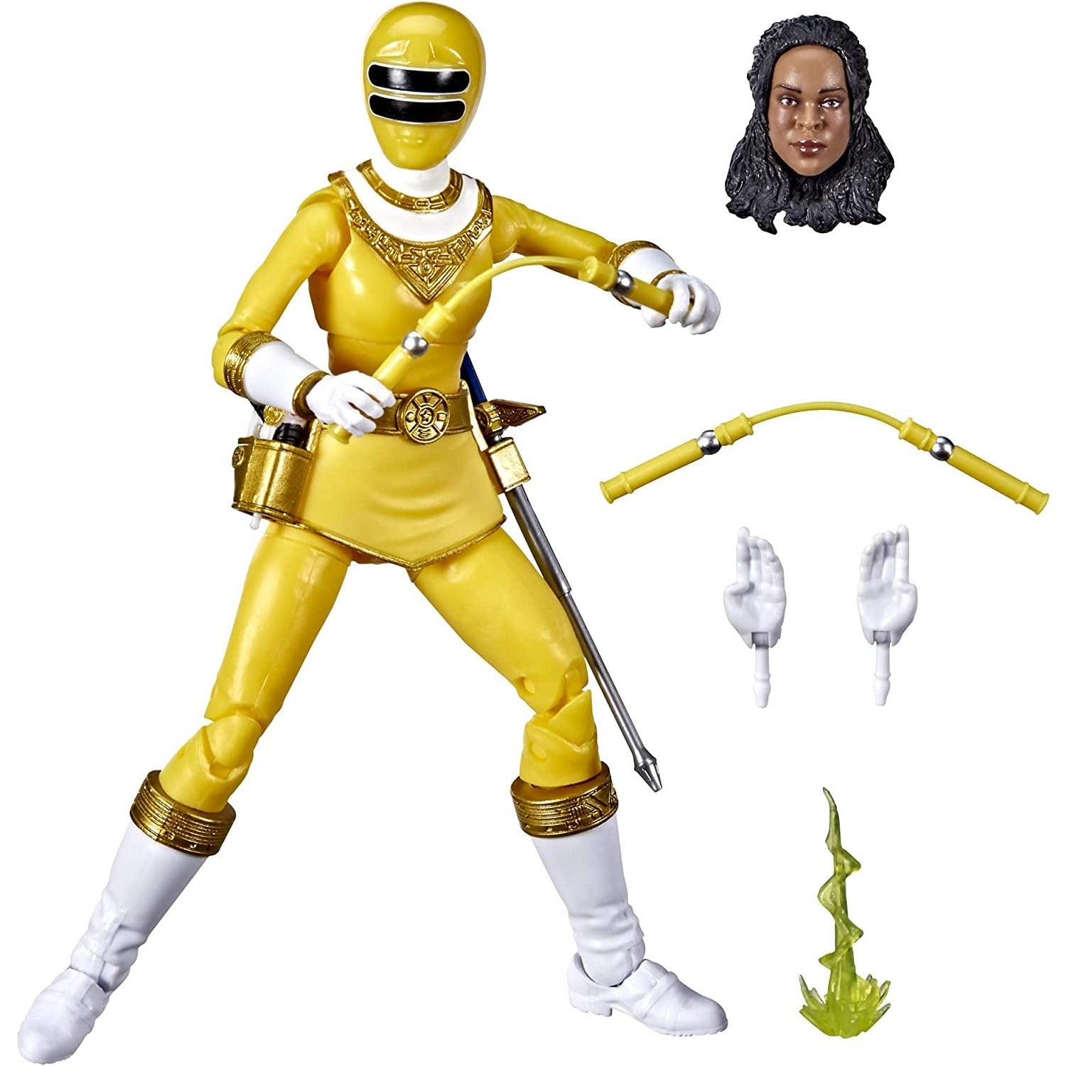 Power Rangers Lightning Collection Zeo Yellow Ranger 6-Inch Premium Collectible Action Figure Toy with Accessories, Kids Ages 4 and Up - BumbleToys - 5-7 Years, Boys, Figures, Girls, Power Rangers, Yellow