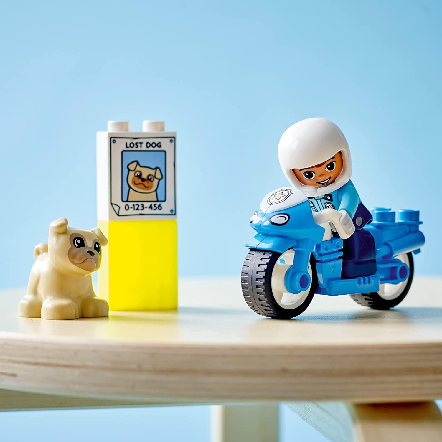 LEGO DUPLO Town Police Motorcycle 10967 Building Toy Set - BumbleToys - 2-4 Years, Boys, DUPLO, LEGO, Pre-Order