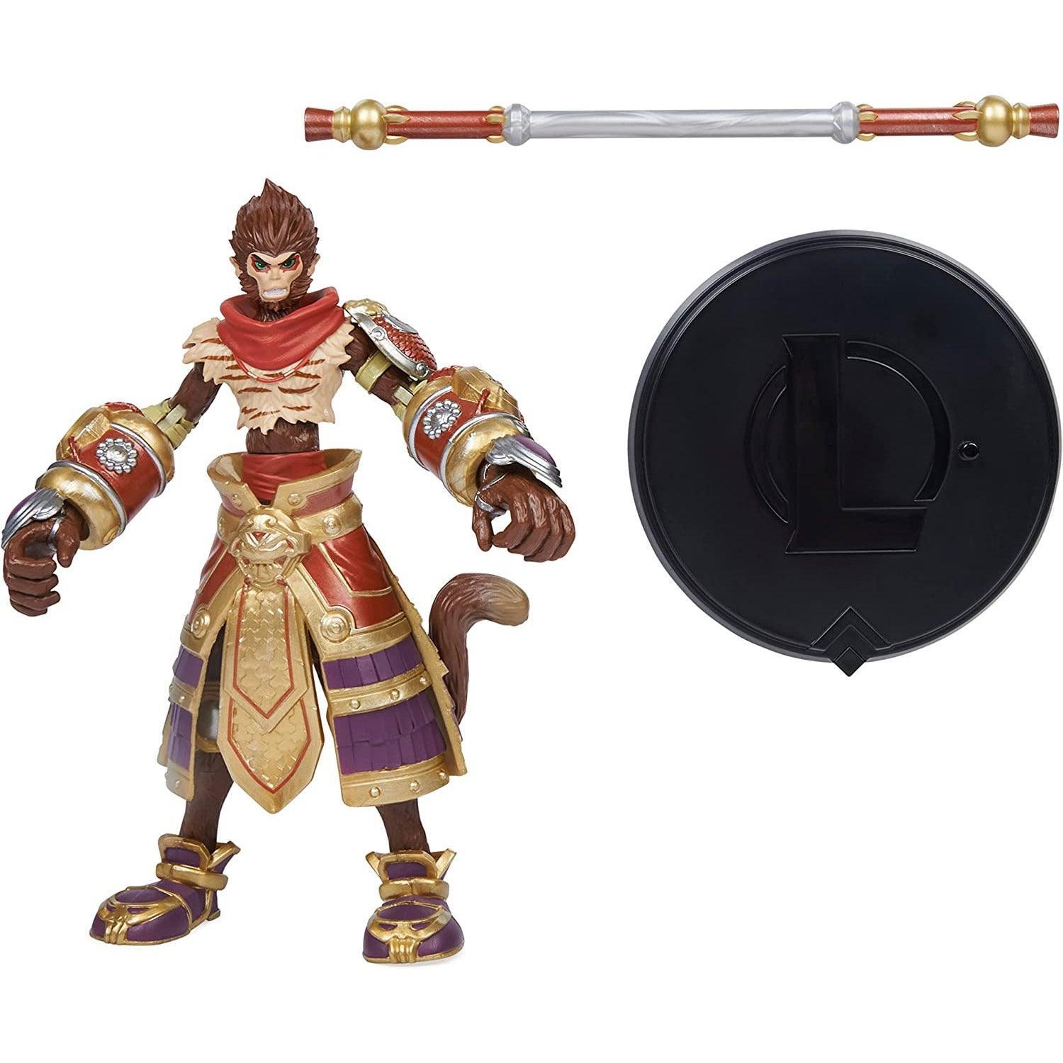 League of Legends, 6-Inch Wukong Collectible Figure with Premium Details and Enchanted Staff Accessory, Champion Collection - BumbleToys - 5-7 Years, Boys, Characters, collectible, collectors, EXO, Figures, LEAGUE OF LEGENDS, Pre-Order
