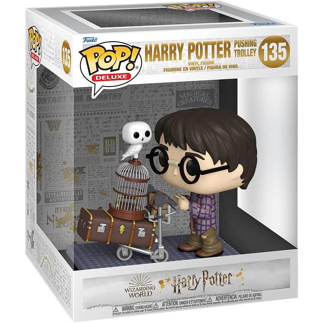 Funko Pop Deluxe: Harry Potter 20th Anniversary - Harry Pushing Trolley - BumbleToys - 18+, Boys, Deluxe, Funko, Harry Potter, Pre-Order