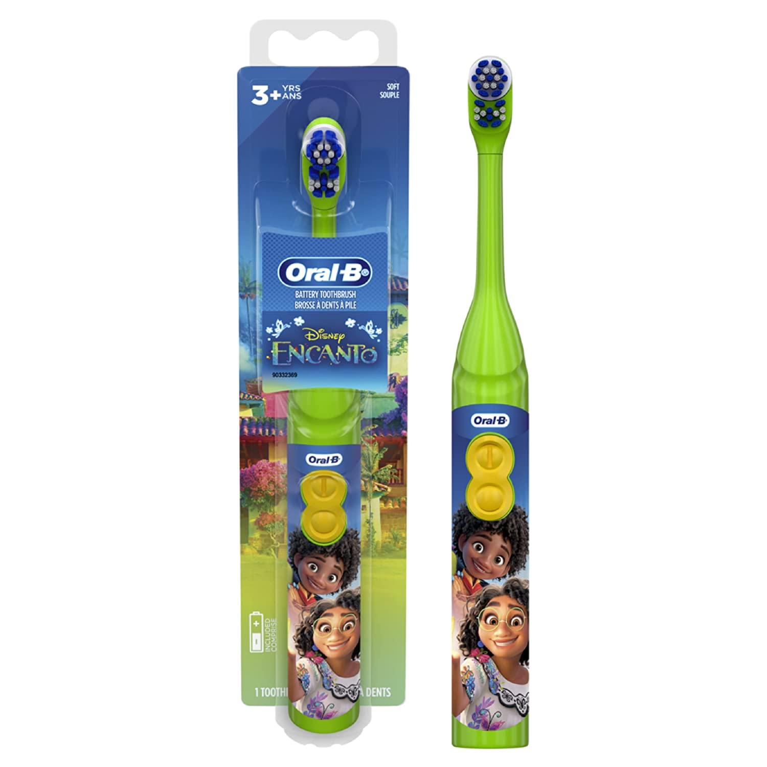 Oral-B Kid's Battery Toothbrush Featuring Disney's Encanto, Soft Bristles