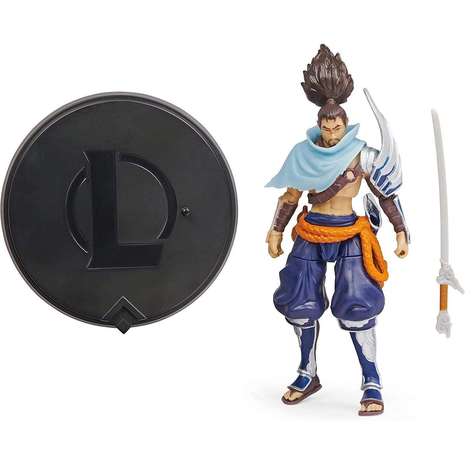 League of Legends, 4-Inch Yasuo Collectible Figure w/ Premium Details and Sword Accessory, The Champion Collection - BumbleToys - 5-7 Years, Boys, Characters, collectible, collectors, EXO, Figures, LEAGUE OF LEGENDS, zed