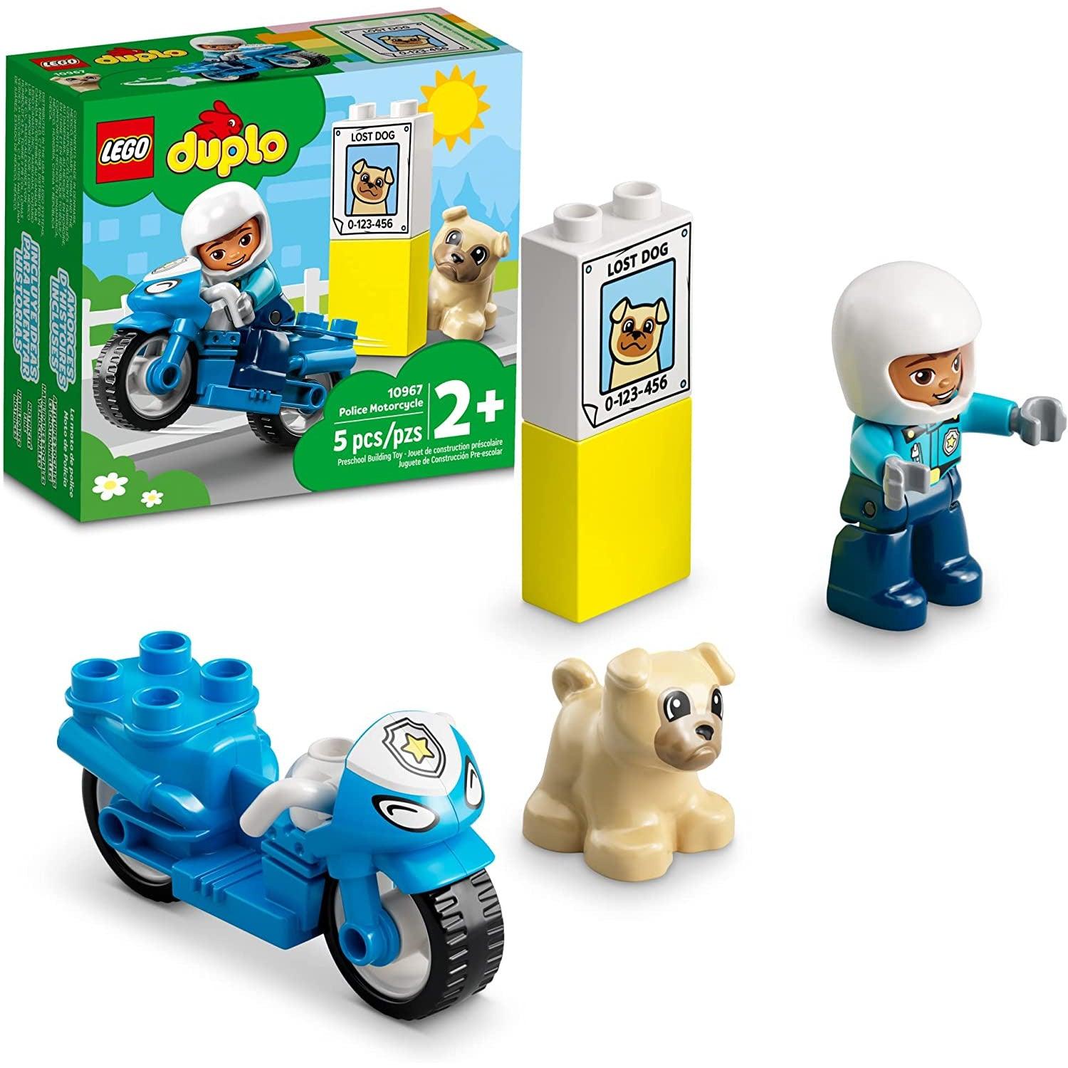 LEGO DUPLO Town Police Motorcycle 10967 Building Toy Set - BumbleToys - 2-4 Years, Boys, DUPLO, LEGO, Pre-Order