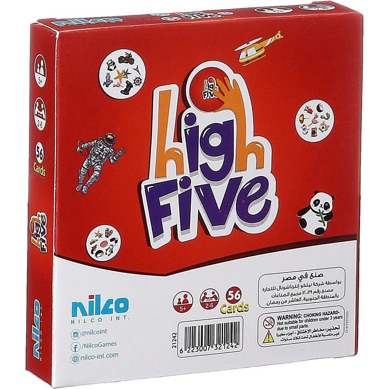 Nilco High Five Original Travel RED - BumbleToys - 5-7 Years, Card & Board Games, Nilco, Pre-Order, Puzzle & Board & Card Games, Unisex