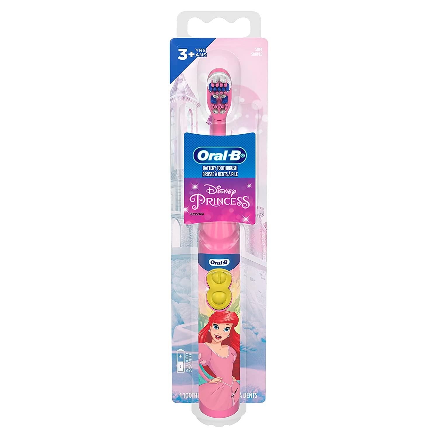 Oral-B Kid's Battery Toothbrush Featuring Disney's Little Mermaid, Soft Bristles