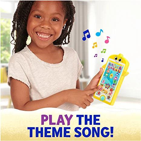 WowWee Baby Shark's Big Show! Mini Tablet for Kids – 123 and ABC Learning Toys for Toddlers – Kids Tablets (Handheld) - BumbleToys - 2+ Years, Baby Shark, Boys, Girls, nickelodeon