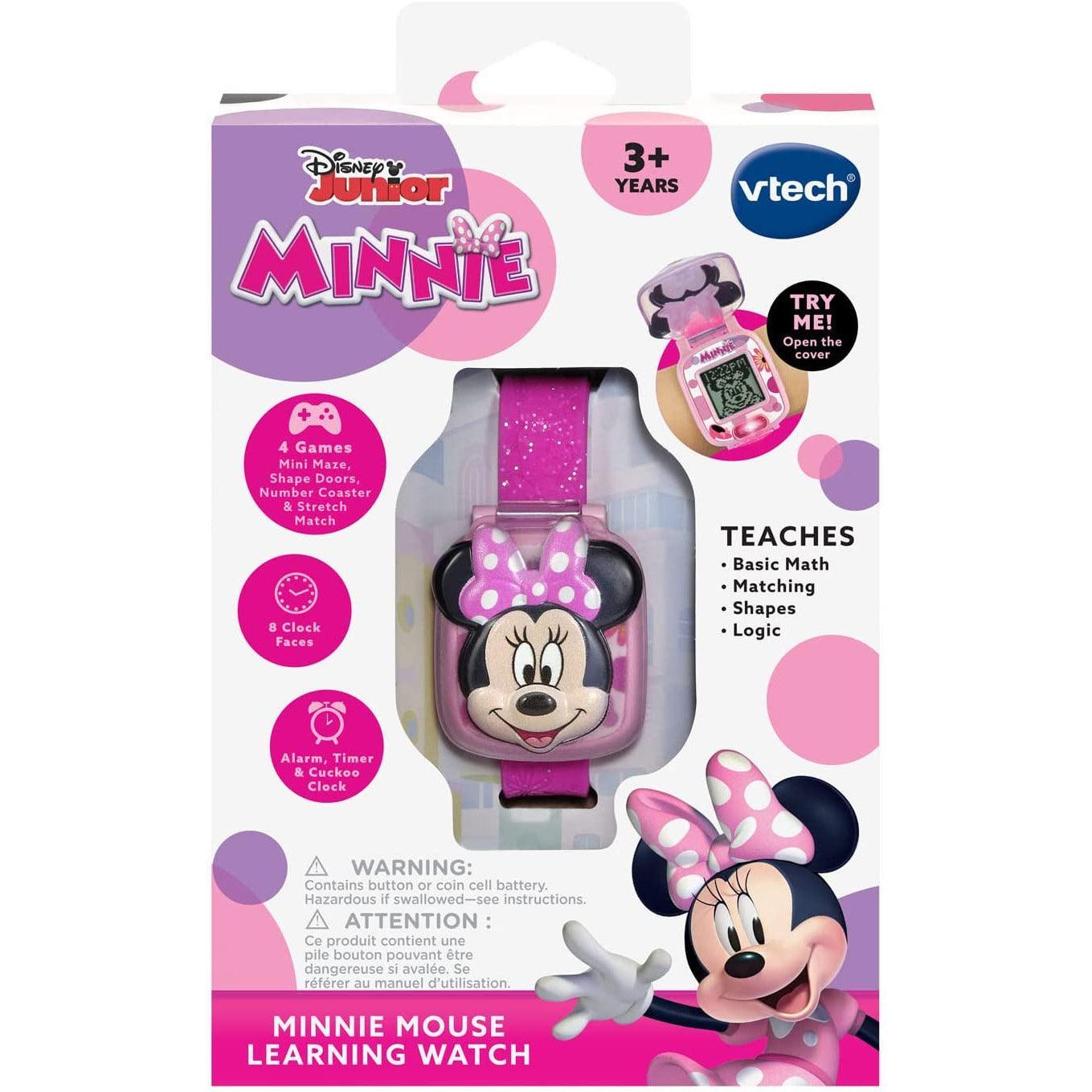 VTech Disney Junior Minnie - Minnie Mouse Learning Watch - BumbleToys - 5-7 Years, Kids, minne, Pre-Order, Watch