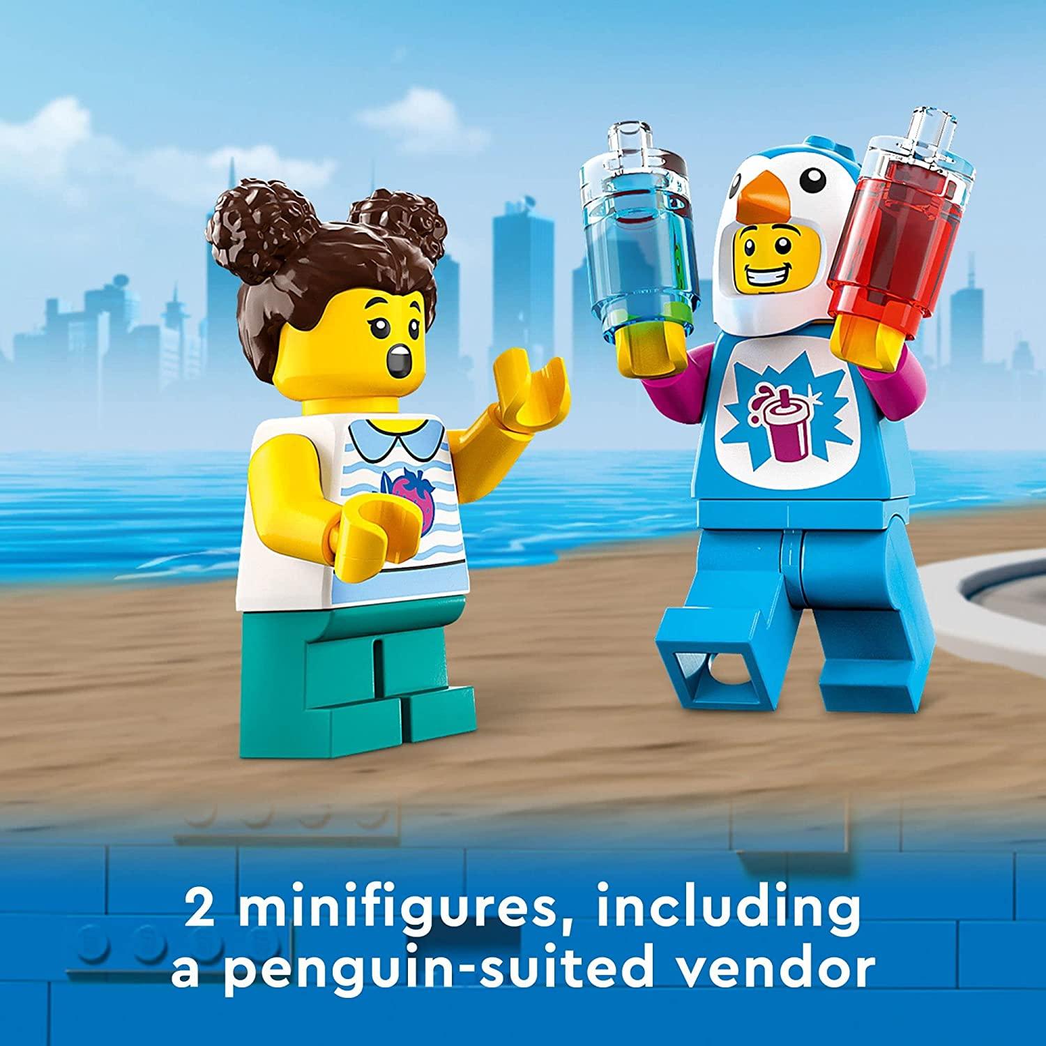LEGO City 60384  Penguin Slushy Van Building Toy Set (194 Pieces) - BumbleToys - 4+ Years, 5-7 Years, 6+ Years, Bike, Boys, City, EXO, LEGO, Motorcycle, Pre-Order