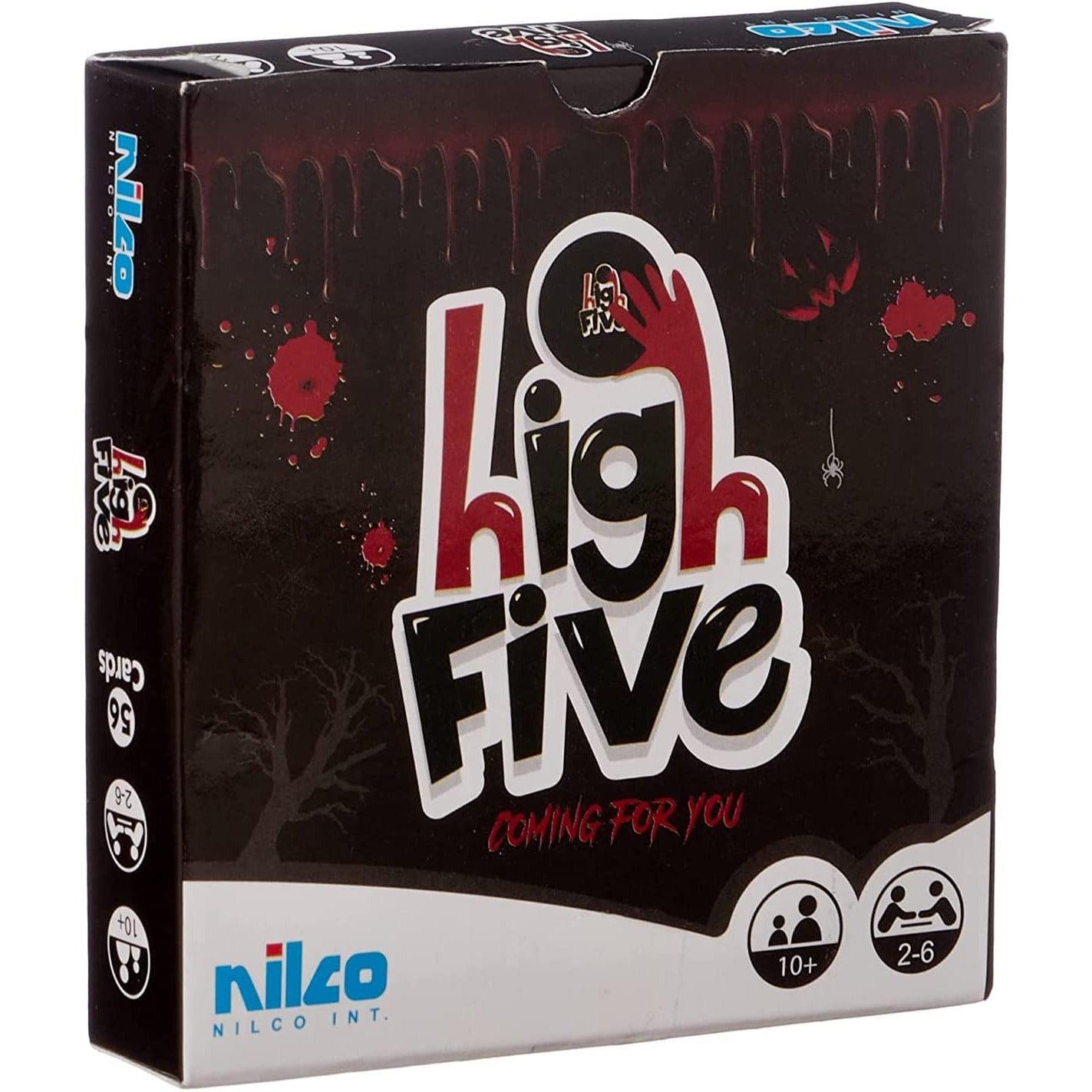 Nilco High Five Black Travel BLACK - BumbleToys - 5-7 Years, Card & Board Games, Nilco, Pre-Order, Puzzle & Board & Card Games, Unisex