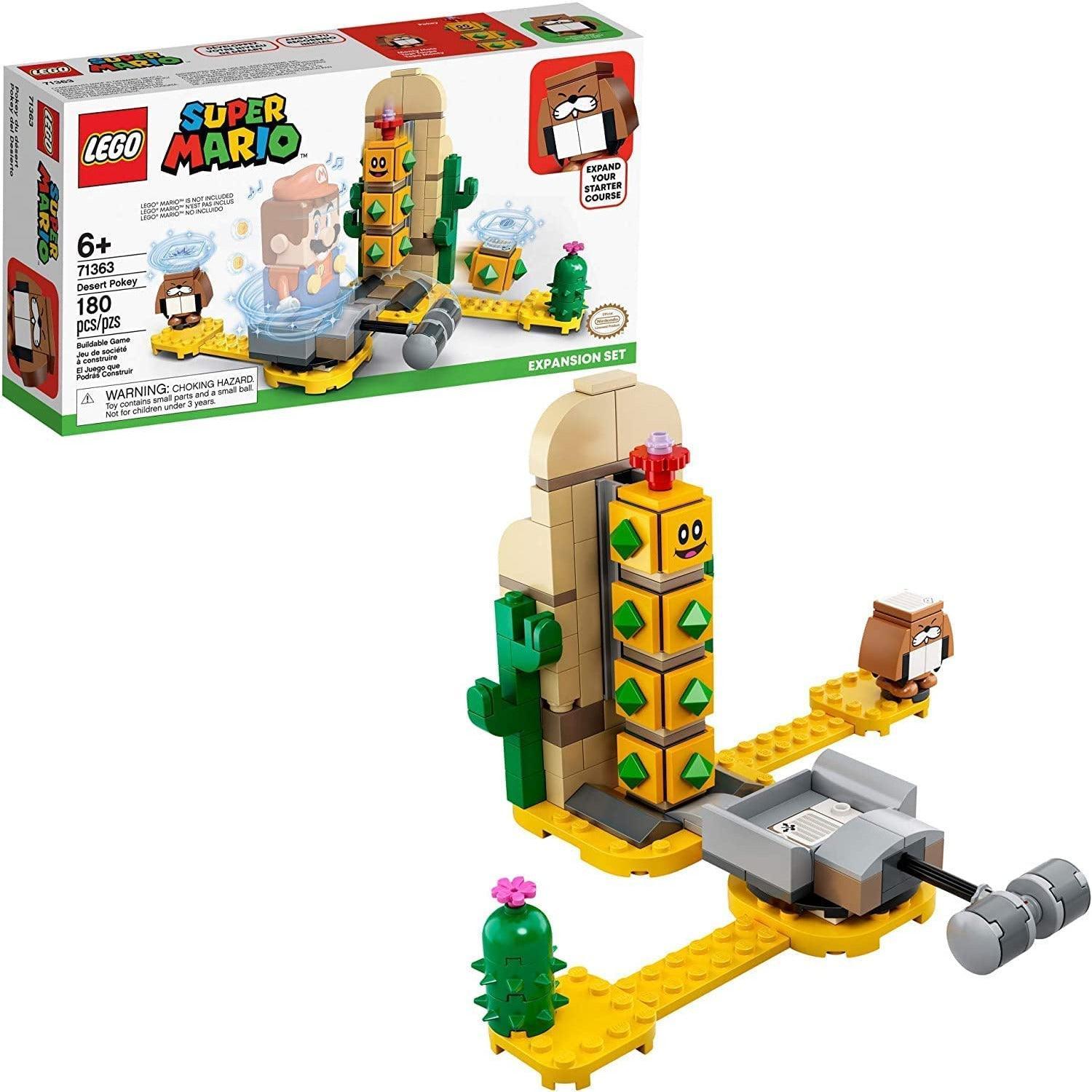 LEGO Super Mario Desert Pokey Expansion Set 71363 Building Kit; Toy for Creative Kids to Combine with The Super Mario Adventures with Mario Starter Course (71360) Playset (180 Pieces) - BumbleToys - 6+ Years, Boys, Lego, Super Mario, Toy Land