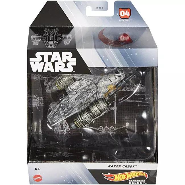 Hot Wheels Star Wars Starships Select, Premium Replica of Razor Crest, Moveable Parts, Premium Stand