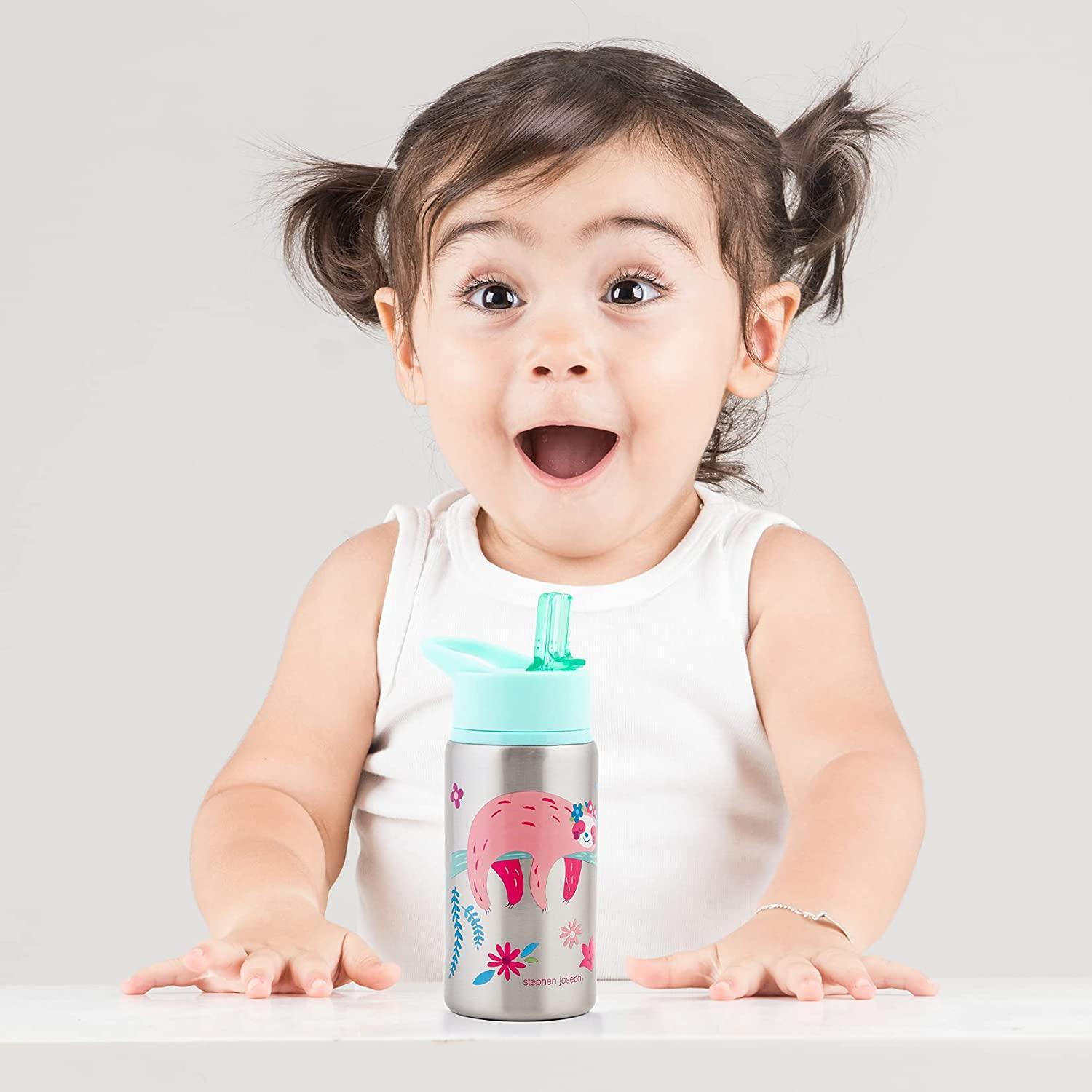 Stephen Joseph Stainless Steel Water Bottles, 18 OZ, MERMAID - BumbleToys - 5-7 Years, Cecil, Girls, Mermaid, School Supplies, Stainless, Water Bottle