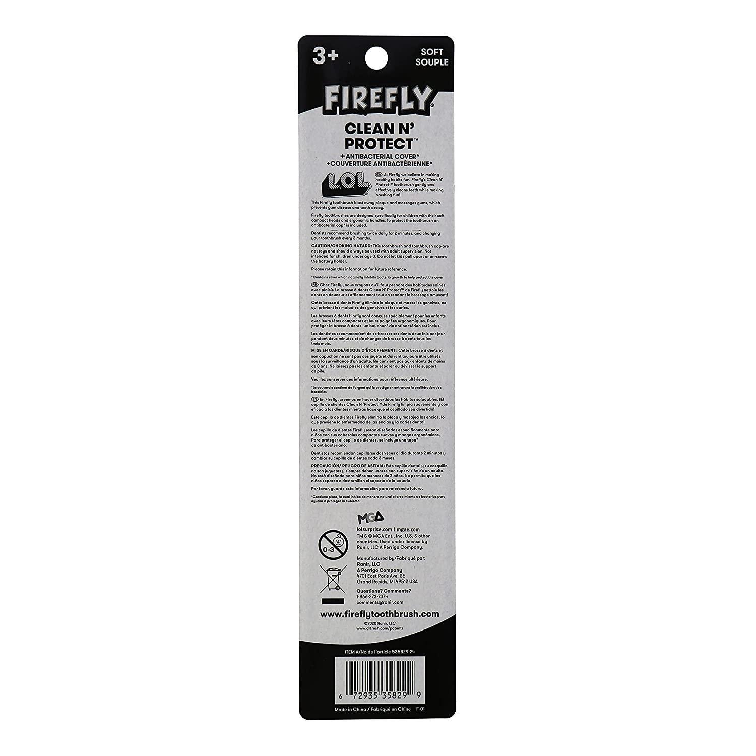 Firefly Clean N' Protect L.o.l. Surprise! Power Toothbrush Cover, 1-count (characters May Vary) - BumbleToys - 5-7 Years, Baby Saftey & Health, Girls, Pre-Order, Toothbrush