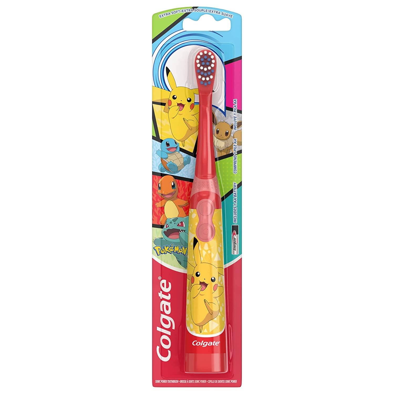 Colgate Kids Battery Powered Toothbrush - Pokemon (Style May Vary) - BumbleToys - 5-7 Years, Baby Saftey & Health, Boys, Girls, POKEMON, Pre-Order, Toothbrush