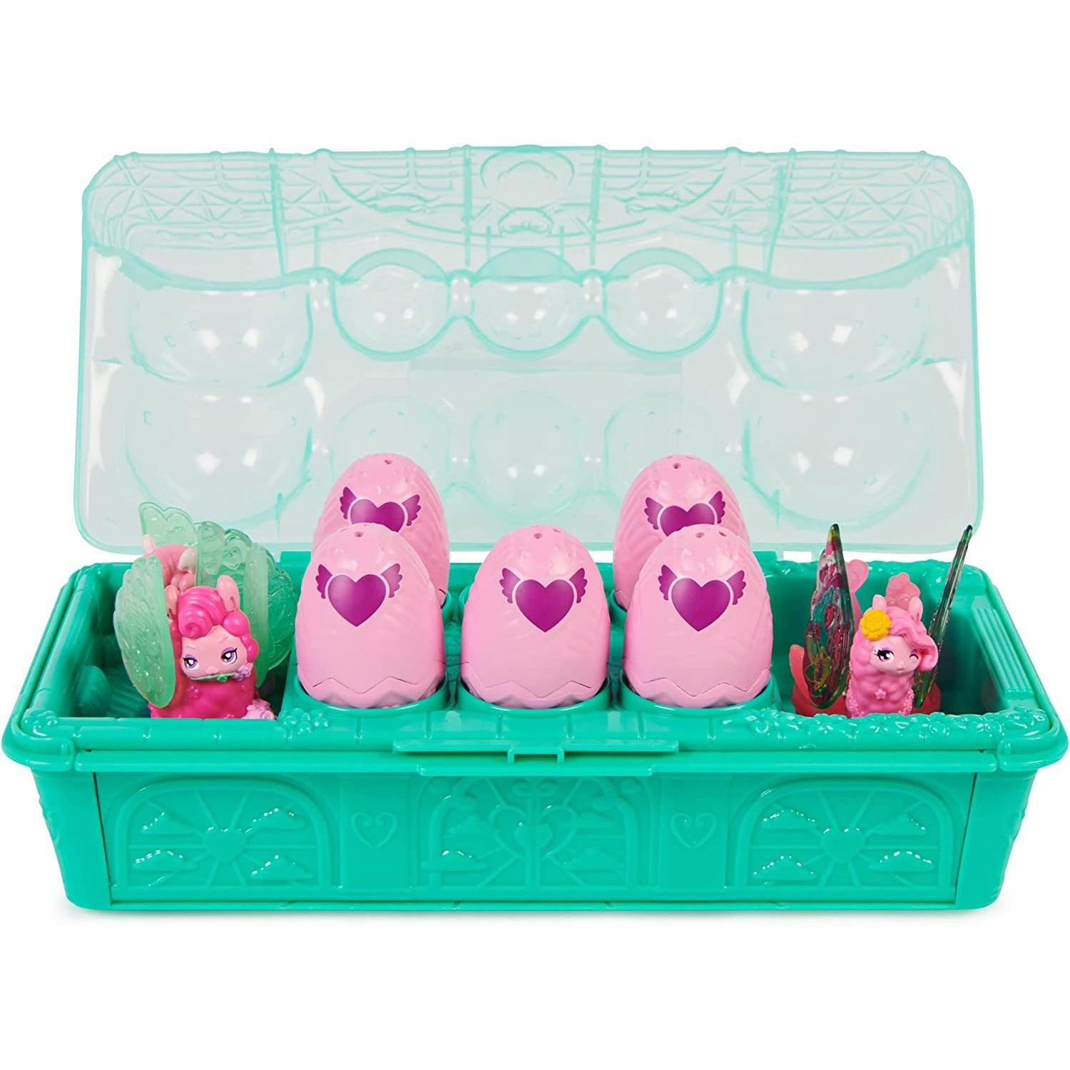 Hatchimals CollEGGtibles, Rainbow-Cation Llama Family Carton with Surprise Playset. - BumbleToys - 5-7 Years, Girls, Miniature Dolls & Accessories, Pre-Order