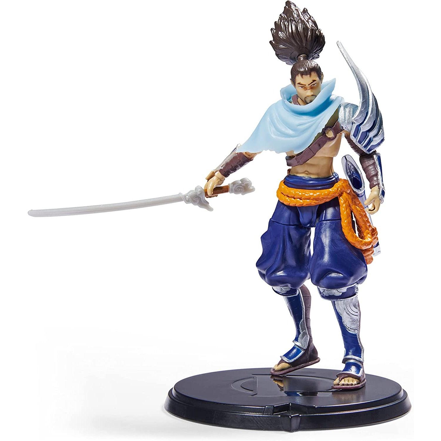 League of Legends, 4-Inch Yasuo Collectible Figure w/ Premium Details and Sword Accessory, The Champion Collection - BumbleToys - 5-7 Years, Boys, Characters, collectible, collectors, EXO, Figures, LEAGUE OF LEGENDS, zed