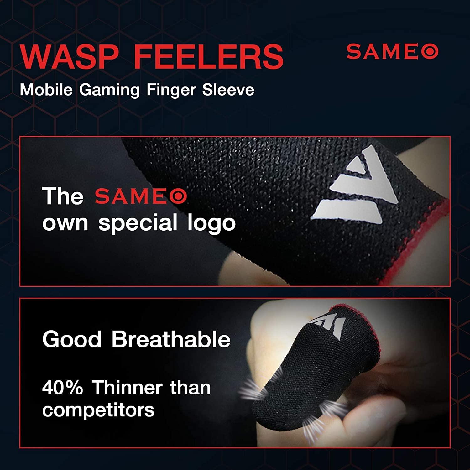 SAMEO Gaming Finger Sleeves for Mobile Game Controllers (Pack of 3 Pair) Anti-Sweat Breathable Seamless Thumb Finger Sleeve for League of Legend, PUBG, Rules of Survival, Knives Out (Gray) - BumbleToys - Finger Sleeves, Knives Out, League of Legend, Mobile Game Controllers, Pre-Order, PUBG, Rules of Survival, SAMEO