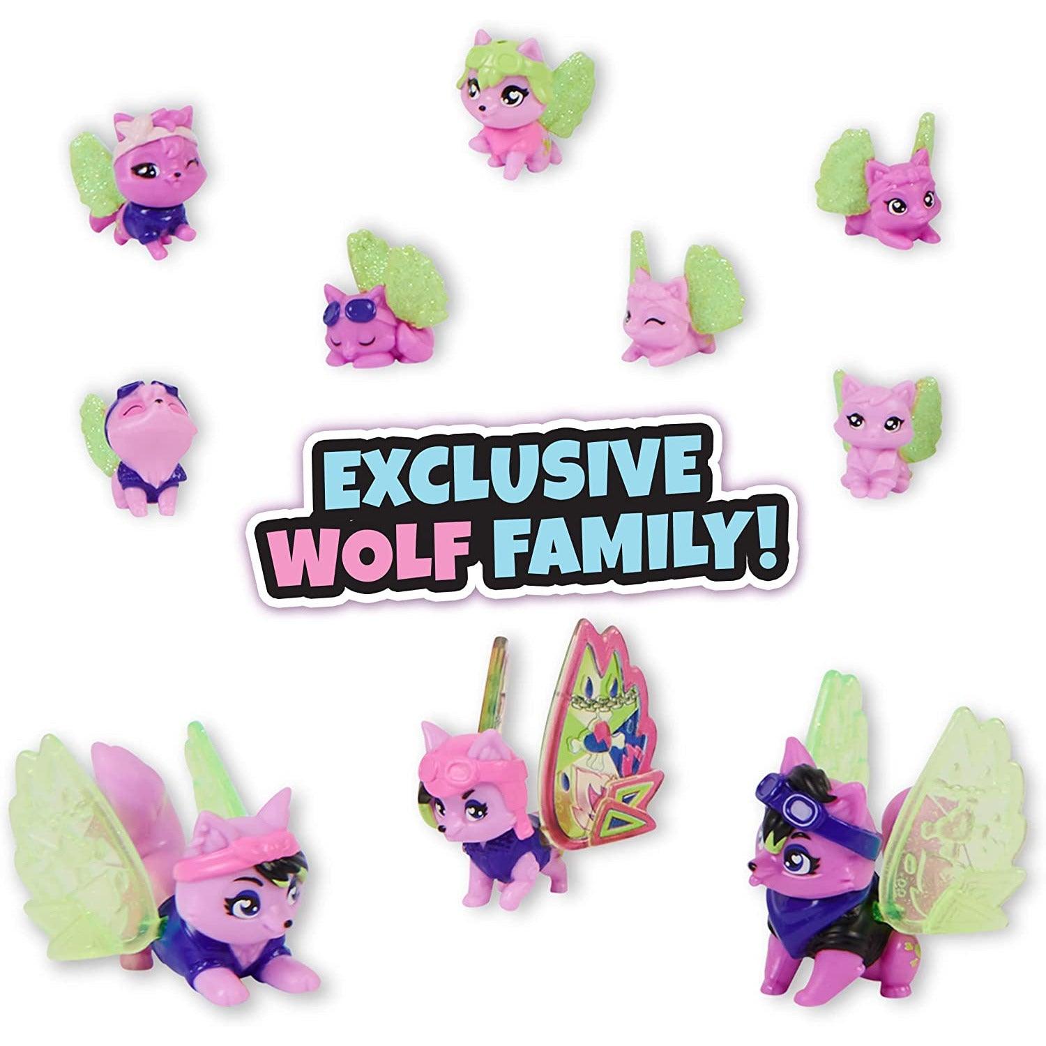 Hatchimals CollEGGtibles, Rainbow-Cation Wolf Family Carton with Surprise Playset. - BumbleToys - 5-7 Years, Girls, Hatchimals CollEGGtibles, Miniature Dolls & Accessories, Pre-Order