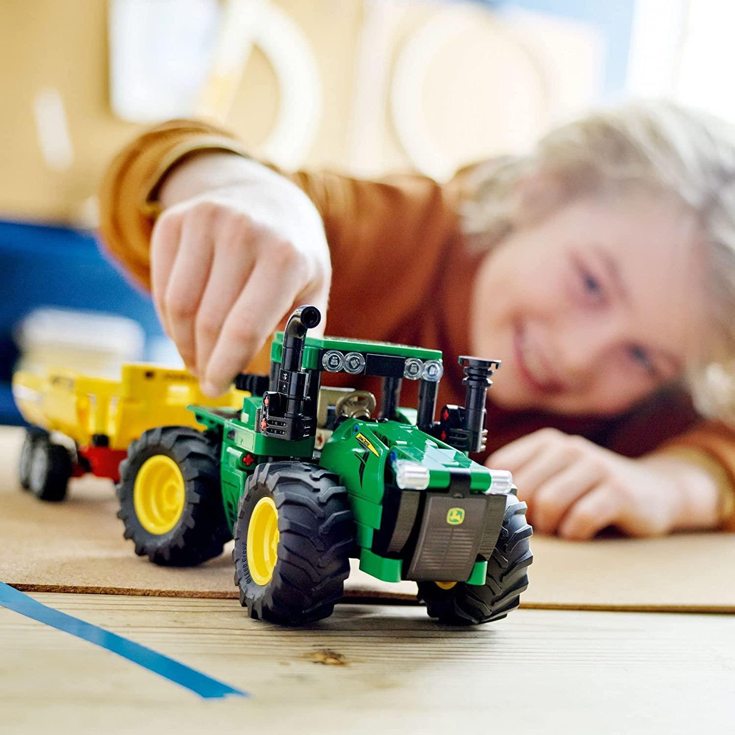 LEGO Technic John Deere 9620R 4WD Tractor 42136 Building Toy Set (390 Pieces) - BumbleToys - 18+, Boys, LEGO, OXE, Pre-Order, Technic