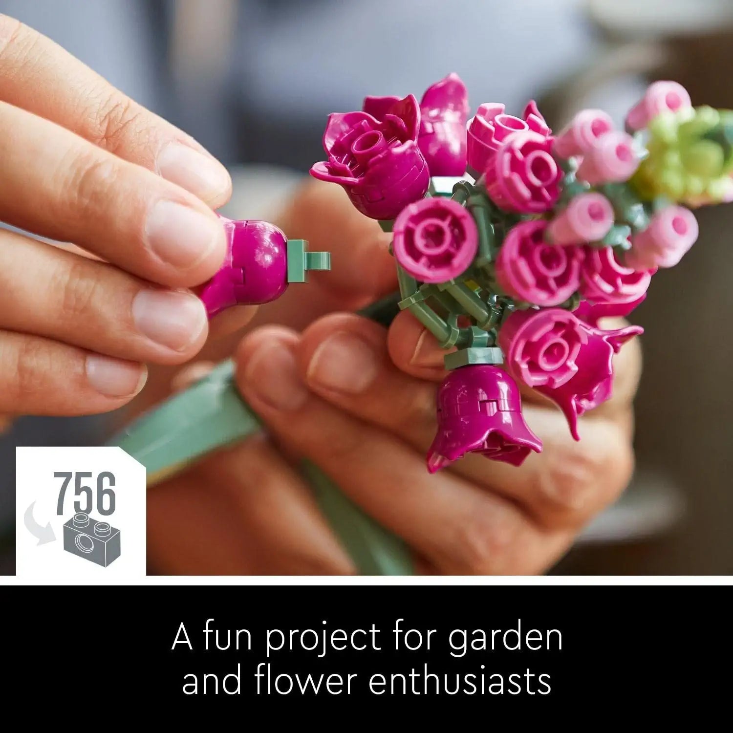 LEGO Icons Flower Bouquet 10280 Building Decoration Set - Artificial Flowers with Roses, Decorative Home Accessories, Gift for Him and Her, Botanical Collection and Table Art for Adults - BumbleToys - 14 Years & Up, 8+ Years, Girls, Icons, LEGO, OXE, Pre-Order