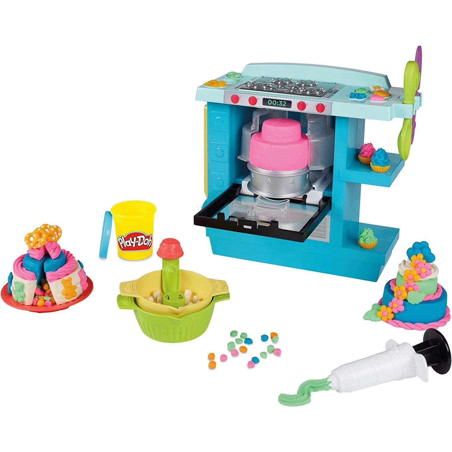 Play-Doh Kitchen Creations Rising Cake Oven Kitchen Playset, Play Kitchen Appliances, Preschool Toys, Kitchen Toys for 3 Year Old Girls and Boys and Up - BumbleToys - 5-7 Years, Boys, Cake Oven, Cecil, Girls, Kitchen, Kitchen & Play Sets, Make & Create, Play-doh