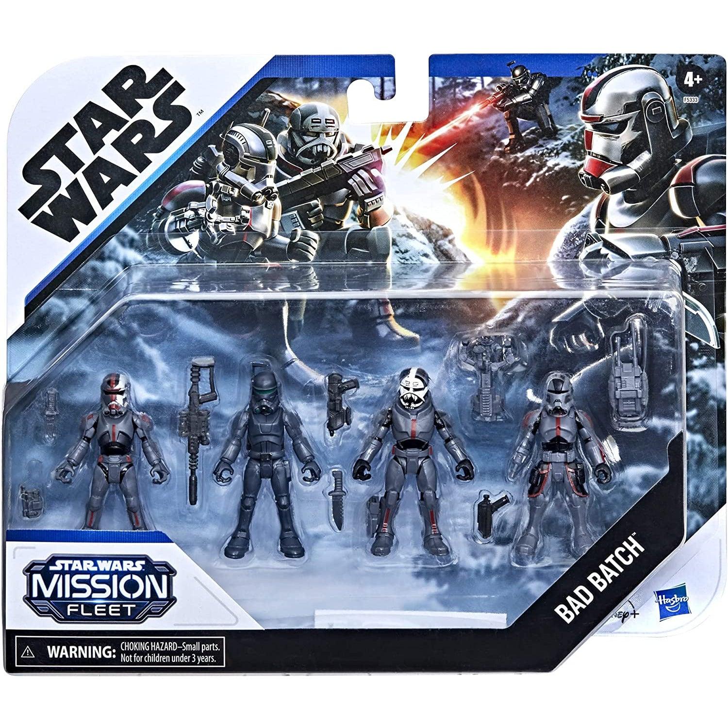 Star Wars Mission Fleet Clone Commando Clash 2.5-Inch-Scale Action Figure 4-Pack with Multiple Accessories, Toys for Kids Ages 4 and Up,F5333 - BumbleToys - 3+ years, Hasbro, Mandalorian, Mission Fleet, OXE, Pre-Order, star wars