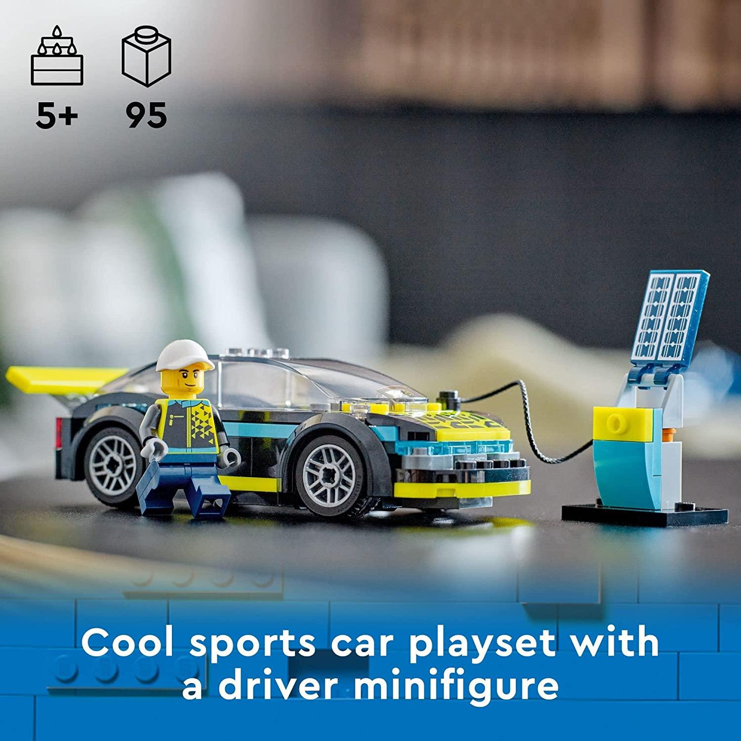 LEGO 60383 City Electric Sports Car (95 pieces) - BumbleToys - 4+ Years, 5-7 Years, 6+ Years, Boys, Cars, City, EXO, LEGO, Pre-Order