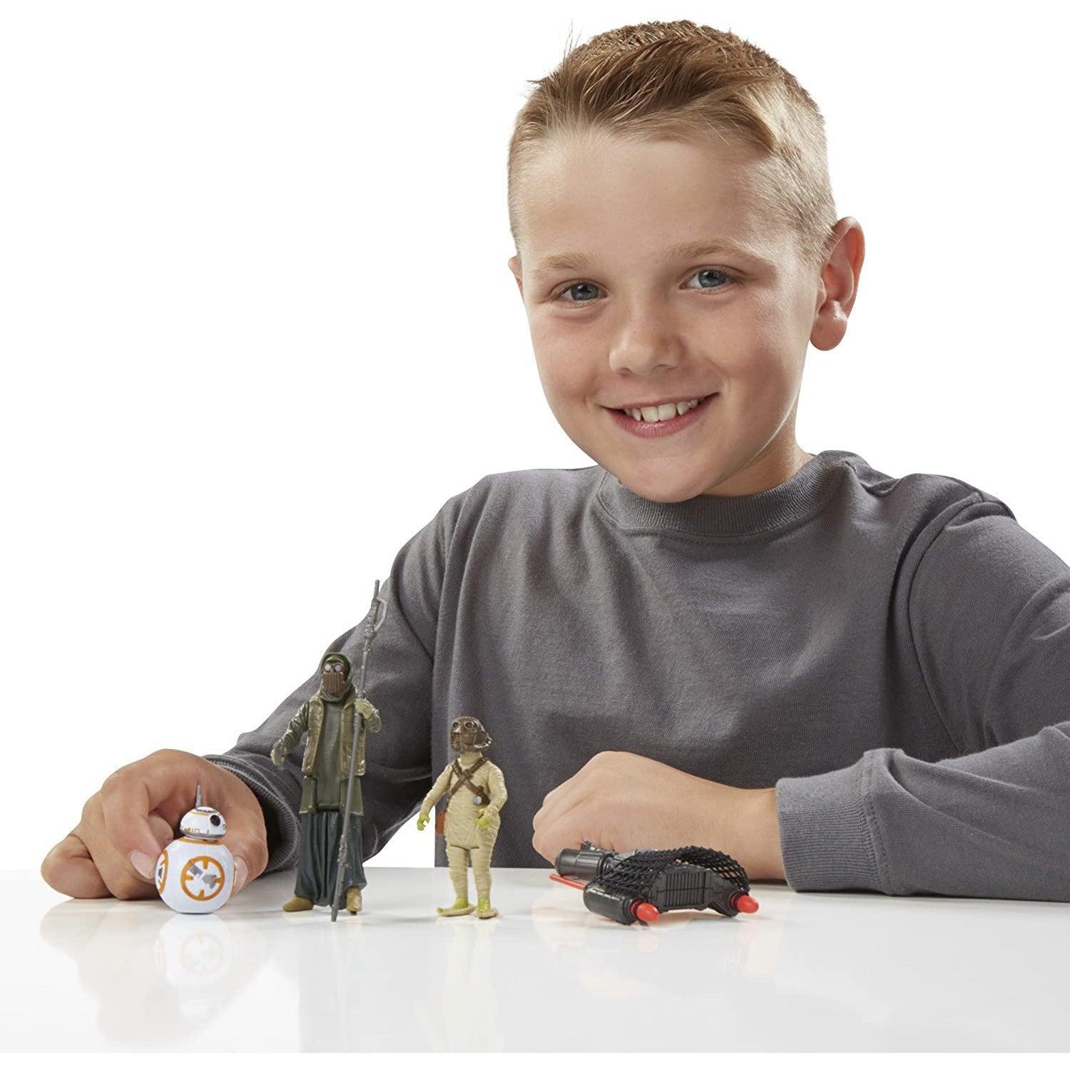 Star Wars The Force Awakens 3.75-Inch Figure 3-Pack Desert Mission BB-8, Unkar's Thug, and Jakku Scavenger - BumbleToys - 18+, 5-7 Years, Action Figures, Boys, Hasbro, Pre-Order, star wars
