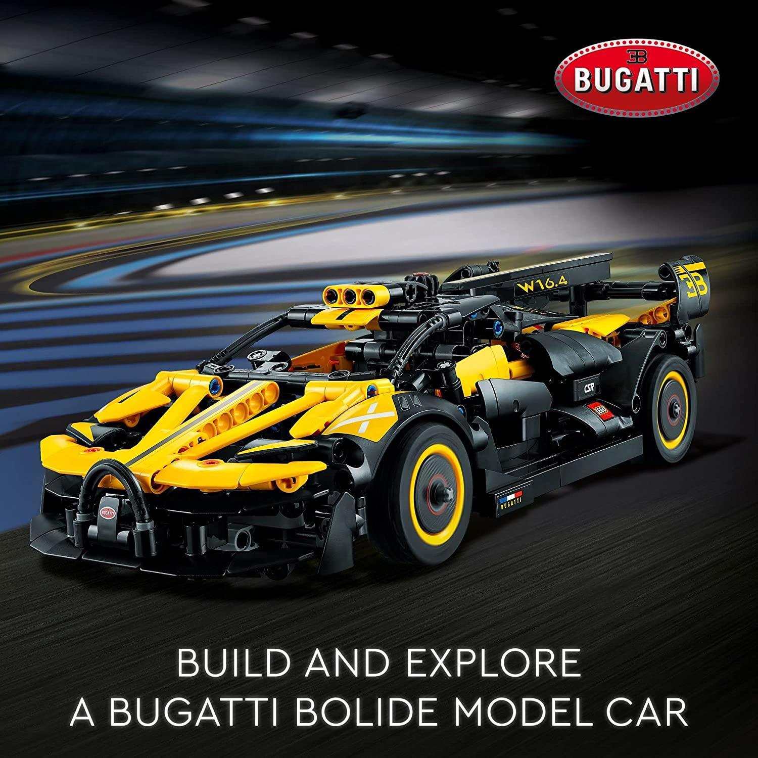LEGO Technic Bugatti Bolide Racing Car 42151, Model Building Set, Race Engineering Toys, Collectible Iconic Sports Vehicle Construction Kit - BumbleToys - 8-13 Years, Arabic Triangle Trading, Boys, LEGO, Technic