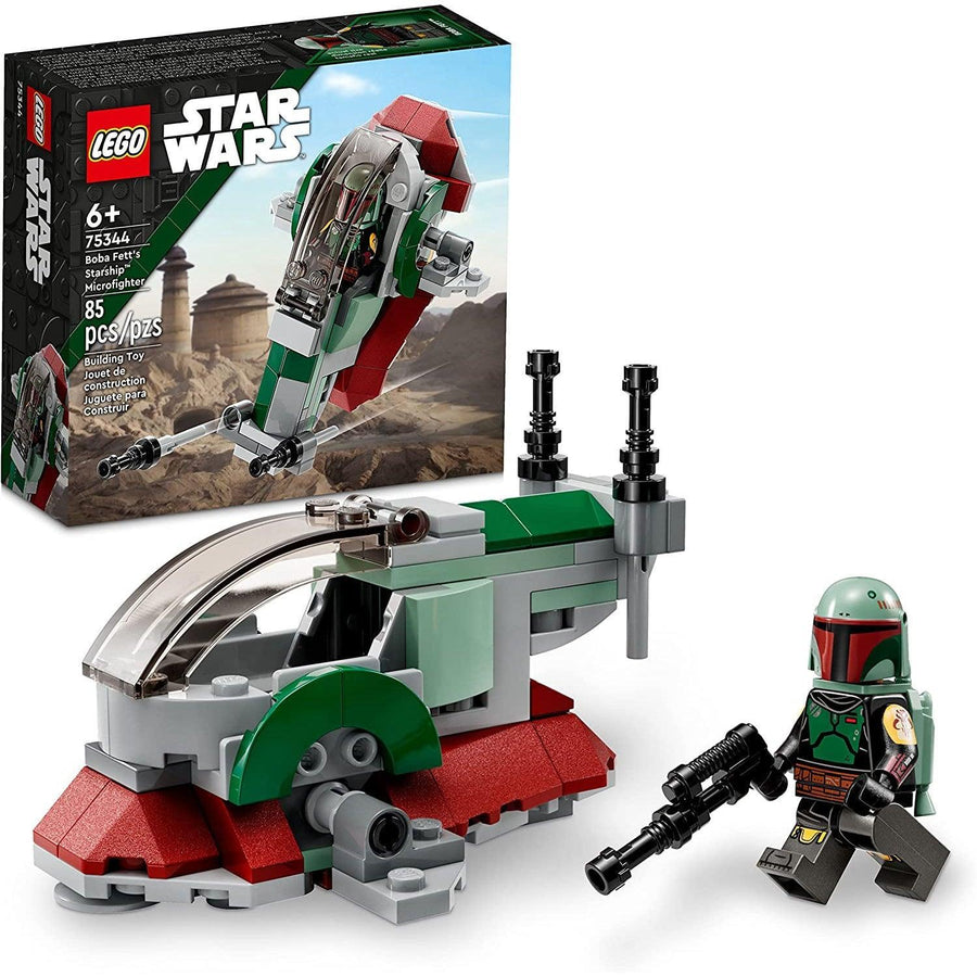 LEGO Star Wars Boba Fett's Starship Microfighter 75344 Building Toy Set for Kids, Boys & Girls, Ages 6+ (85 Pcs)