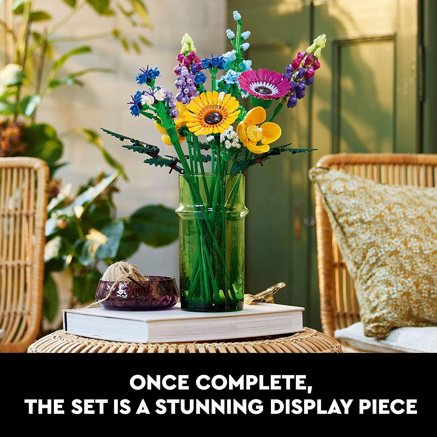 LEGO Icons Wildflower Bouquet 10313 Artificial Flowers with Poppies and Lavender, Valentines Day Gift for Adults, Unique Home Décor, Botanical Collection (939 Pieces) - BumbleToys - 14 Years & Up, 8+ Years, Girls, Icons, LEGO, OXE, Pre-Order, Wildflower