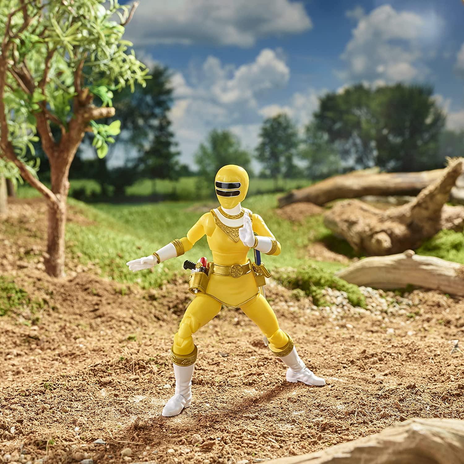 Power Rangers Lightning Collection Zeo Yellow Ranger 6-Inch Premium Collectible Action Figure Toy with Accessories, Kids Ages 4 and Up - BumbleToys - 5-7 Years, Boys, Figures, Girls, Power Rangers, Yellow