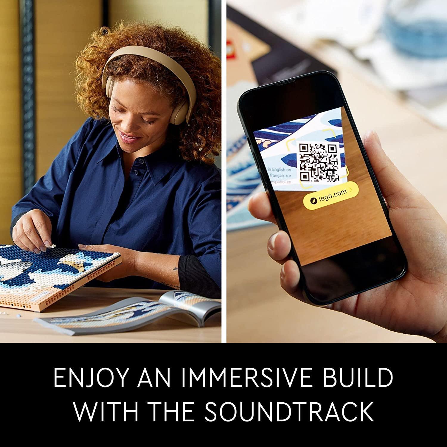 LEGO Art Hokusai – The Great Wave 31208, 3D Japanese Wall Art Craft Kit, Framed Ocean Canvas (1810 pcs) - BumbleToys - 14 Years & Up, 18+, Adults, Boys, Girls, LEGO, OXE, Pre-Order