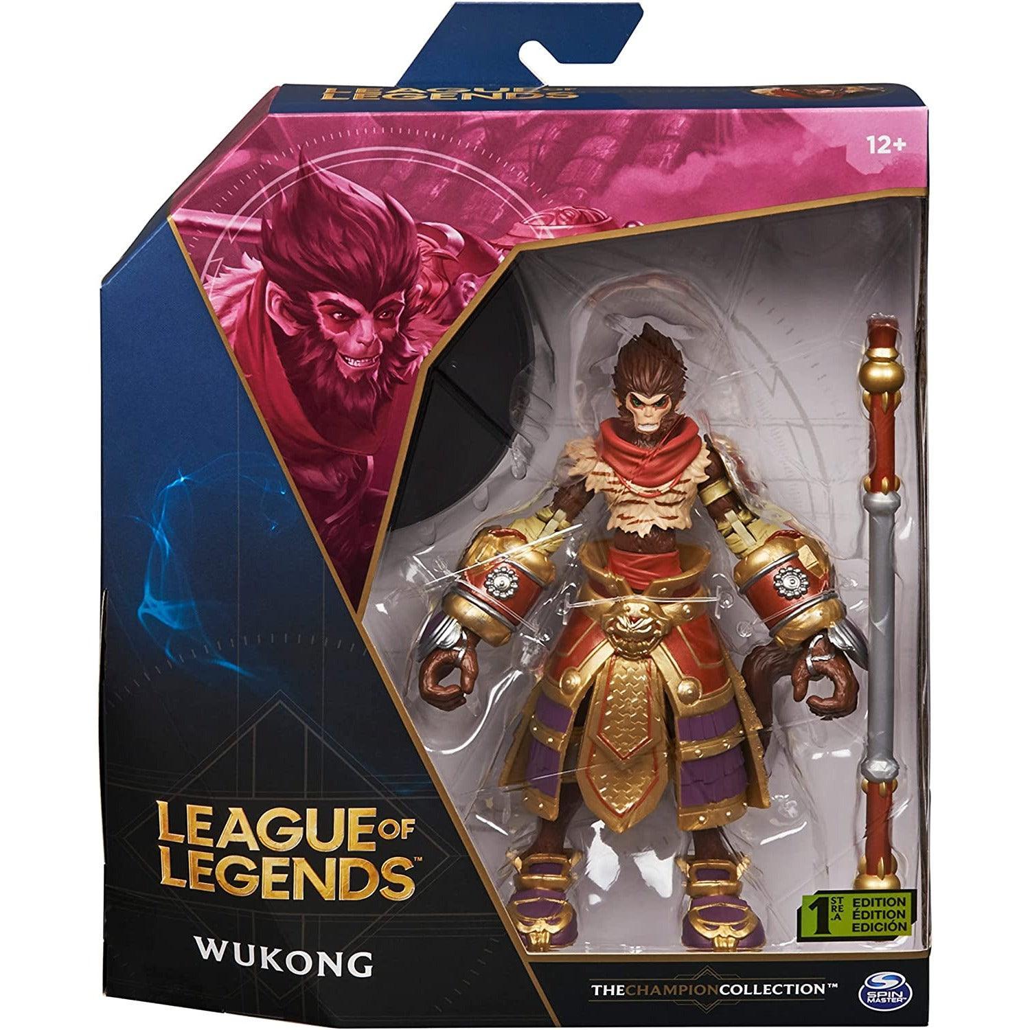 League of Legends, 6-Inch Wukong Collectible Figure with Premium Details and Enchanted Staff Accessory, Champion Collection - BumbleToys - 5-7 Years, Boys, Characters, collectible, collectors, EXO, Figures, LEAGUE OF LEGENDS, Pre-Order