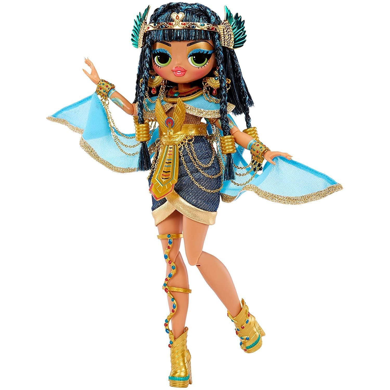 LOL Surprise OMG Fierce Collector Cleopatra Fashion Doll- Premium Collector Doll with Luxe Blue & Gold Royal Outfit Accessories - BumbleToys - 5-7 Years, Dolls, Girls, L.O.L, Miniature Dolls & Accessories, OXE, Pre-Order