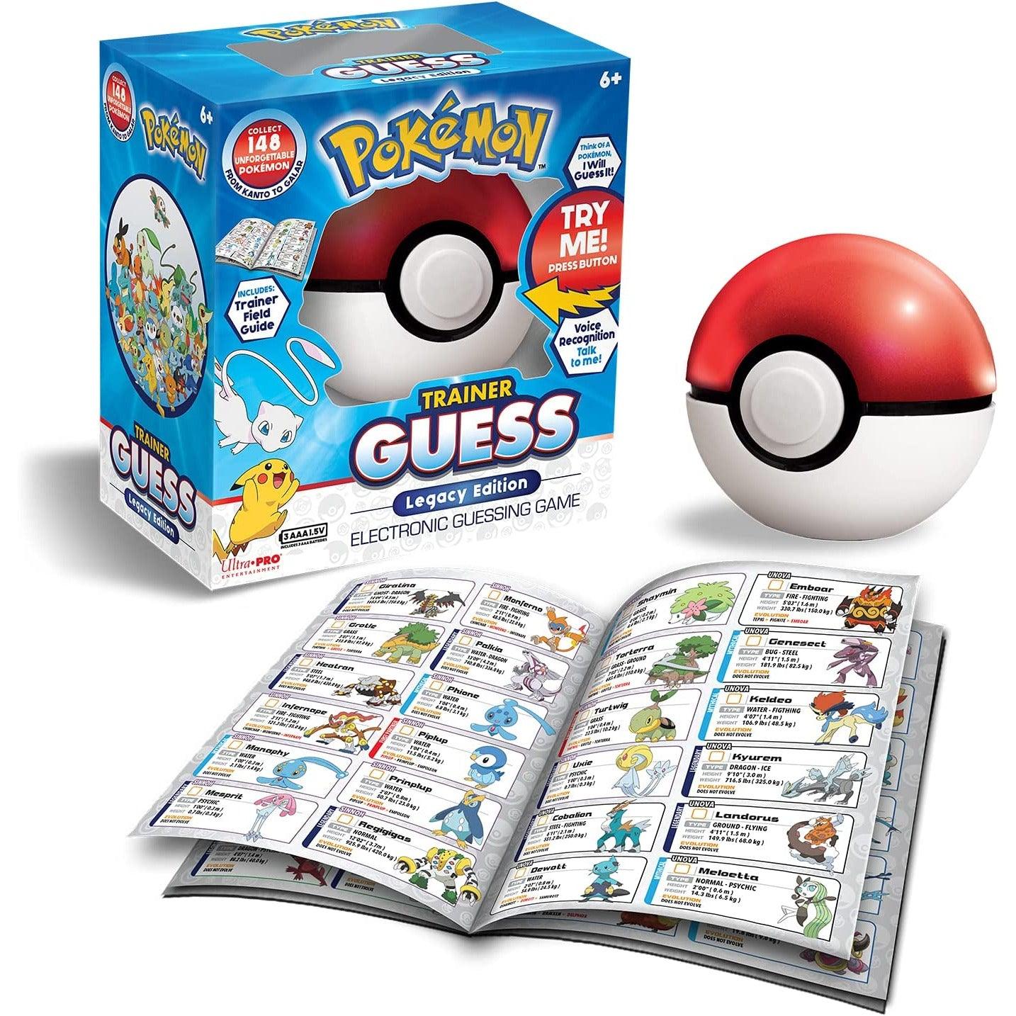 Pokemon Trainer Guess Legacy's Edition Toy, I Will Guess It! Electronic Voice Recognition Guessing Brain Game Pokemon Go Digital Travel Board Games Toys - BumbleToys - 14 Years & Up, 8-13 Years, Boys, Card & Board Games, Pokémon, Pre-Order, Puzzle & Board & Card Games