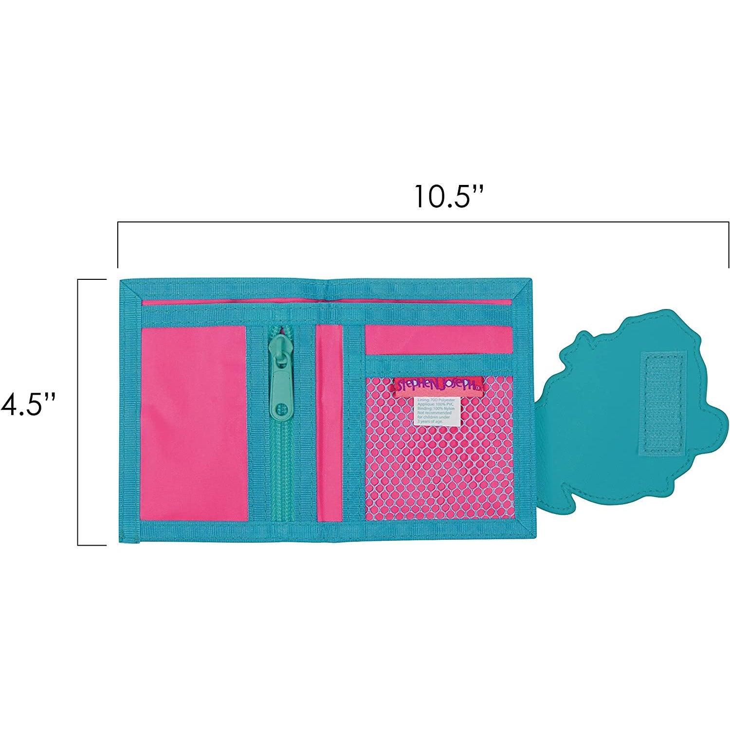 Stephen Joseph Kids Wallet One Size - Rainbow Blue - BumbleToys - 14 Years & Up, 5-7 Years, 8-13 Years, Bags, Characters, Girls, Mermaid, Stephen Joseph, Stephen Joseph 2023, Wallet