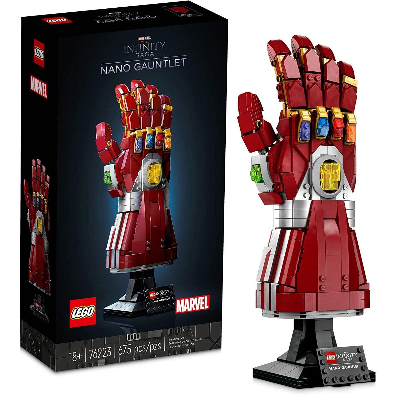 LEGO Marvel Nano Gauntlet 76223 Iron Man Building Set for Adults (680 Pieces) - BumbleToys - 14 Years & Up, 18+, Boys, LEGO, Marvel, OXE, Pre-Order, Thanos