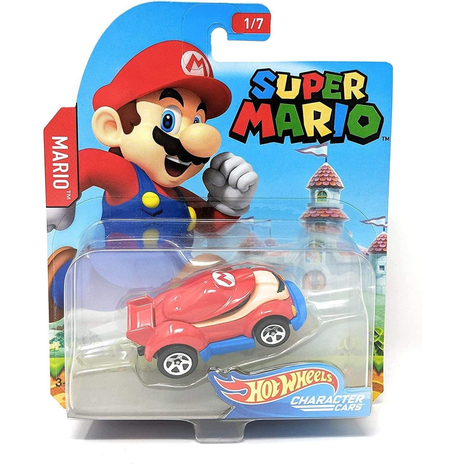 Hot Wheels Super Mario Character Cars Mario Vehicle 1/7 - BumbleToys - 4+ Years, 5-7 Years, 8-13 Years, Boys, Collectible Vehicles, Pre-Order, Super Mario