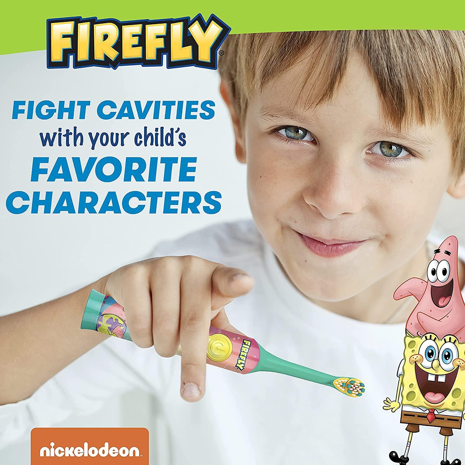 Firefly Clean N' Protect Spongebob Power Toothbrush - BumbleToys - 5-7 Years, Baby Saftey & Health, Boys, Girls, Pre-Order, Toothbrush