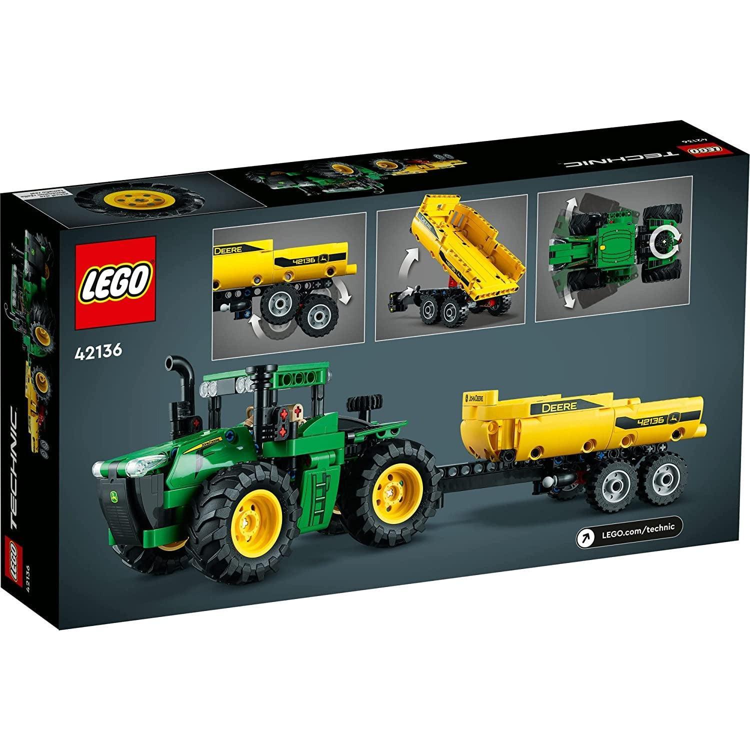 LEGO Technic John Deere 9620R 4WD Tractor 42136 Building Toy Set (390 Pieces) - BumbleToys - 18+, Boys, LEGO, OXE, Pre-Order, Technic