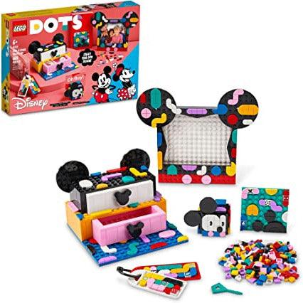 LEGO DOTS 41964 Disney Mickey Mouse & Minnie Mouse Back-to-School Project Box Building Toy Set (669 Pieces) - BumbleToys - 8-13 Years, Dots, LEGO, OXE, Pre-Order