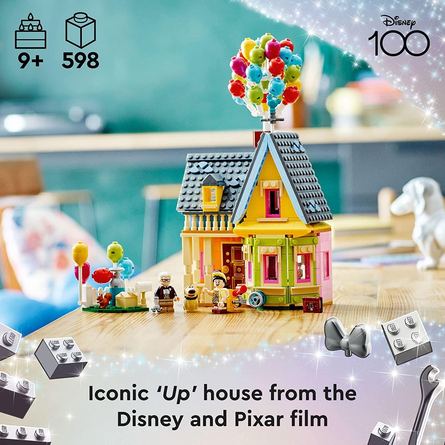 LEGO 43217  Disney and Pixar ‘Up’ House Disney 100 Celebration Building Toy Set (598 Pieces)