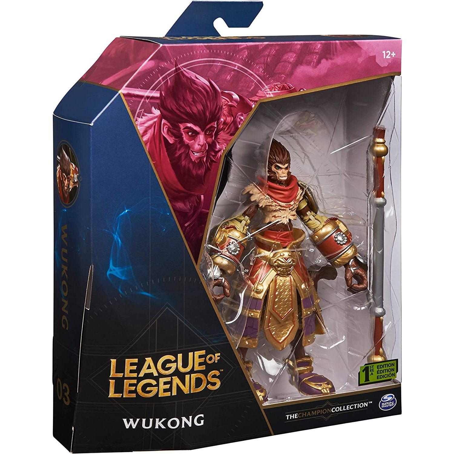 League of Legends, 6-Inch Wukong Collectible Figure with Premium Details and Enchanted Staff Accessory, Champion Collection - BumbleToys - 5-7 Years, Boys, Characters, collectible, collectors, EXO, Figures, LEAGUE OF LEGENDS, Pre-Order