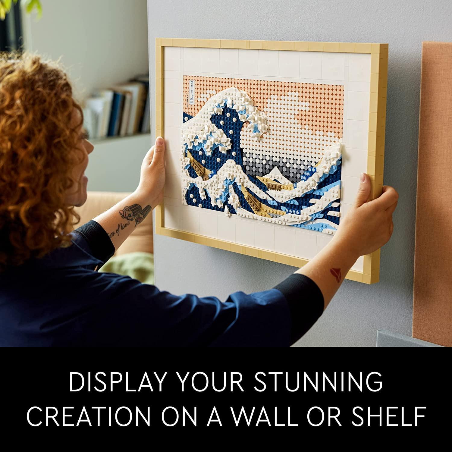LEGO Art Hokusai – The Great Wave 31208, 3D Japanese Wall Art Craft Kit, Framed Ocean Canvas (1810 pcs) - BumbleToys - 14 Years & Up, 18+, Adults, Boys, Girls, LEGO, OXE, Pre-Order
