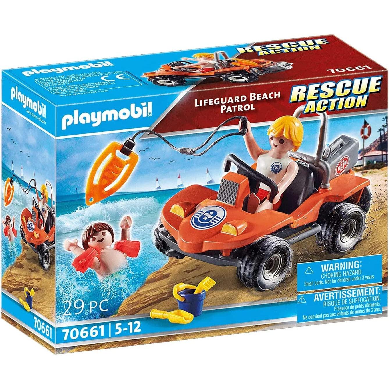 PLAYMOBIL  70661 Lifeguard Beach Patrol rescue action 29 Pcs - BumbleToys - 5-7 Years, Boys, Friends, LEGO, OXE, playmobil, Pre-Order, rescue action