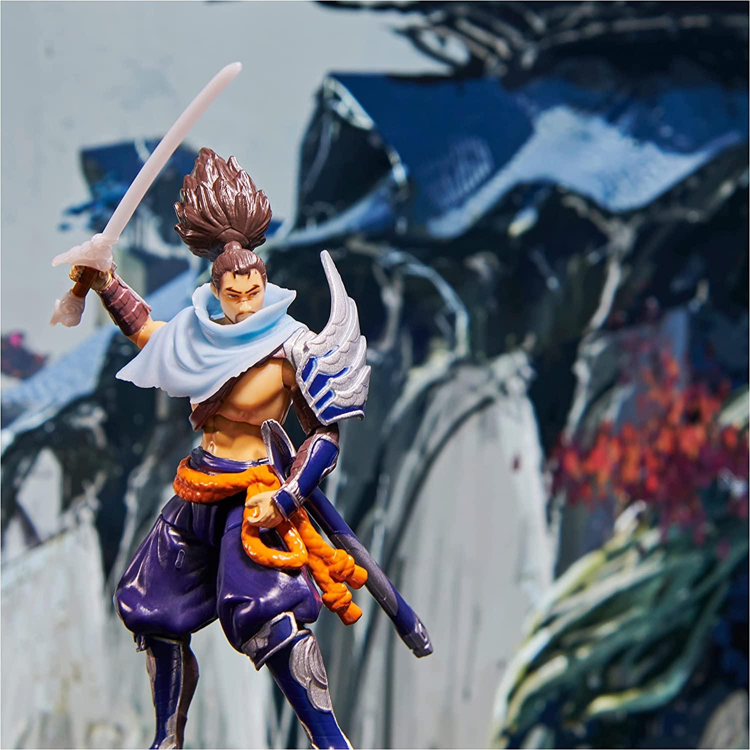 League of Legends, 4-Inch Yasuo Collectible Figure w/ Premium Details and Sword Accessory, The Champion Collection - BumbleToys - 5-7 Years, Boys, Characters, collectible, collectors, EXO, Figures, LEAGUE OF LEGENDS, zed