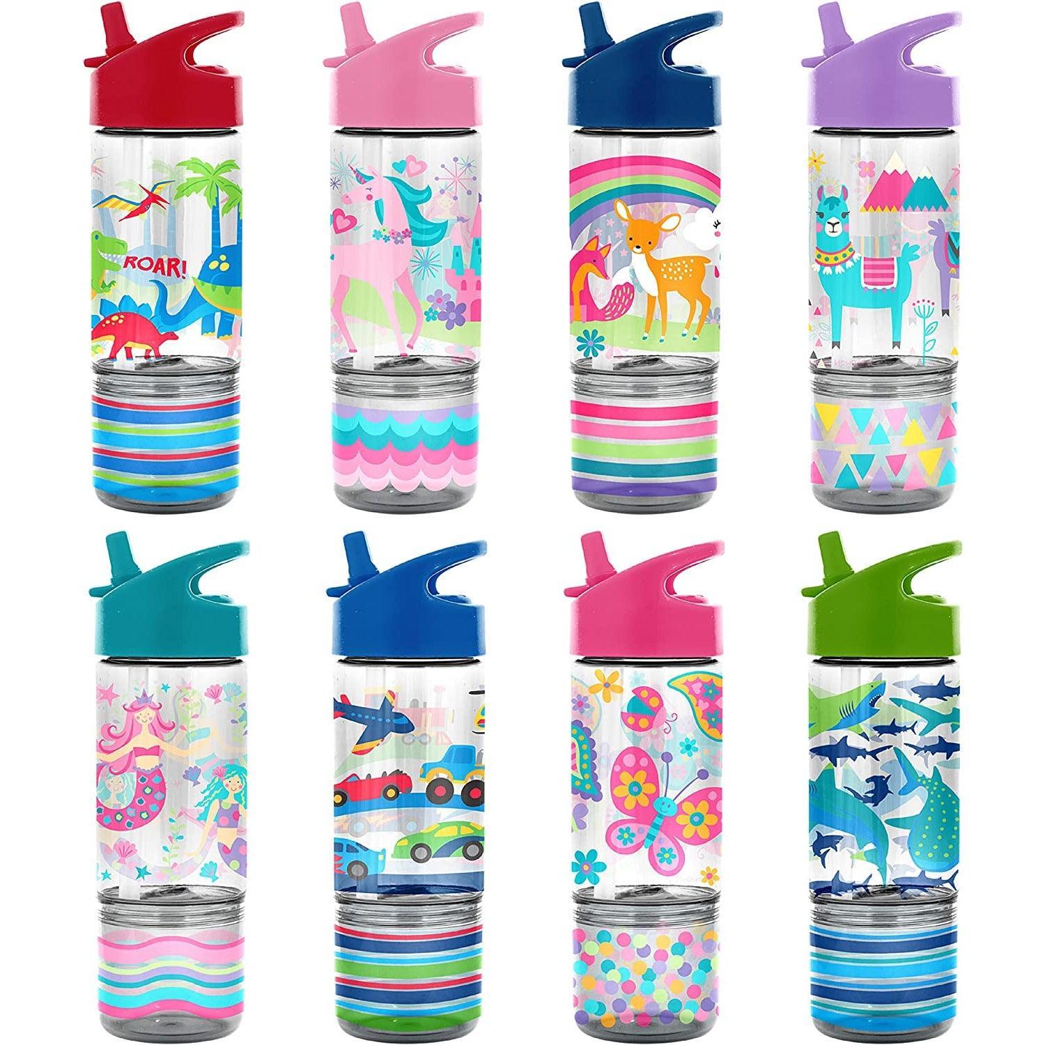 Stephen Joseph Sip And Snack Butterfly Water Bottle - BumbleToys - 5-7 Years, Cecil, Girls, Pre-Order, School Supplies, Water Bottle